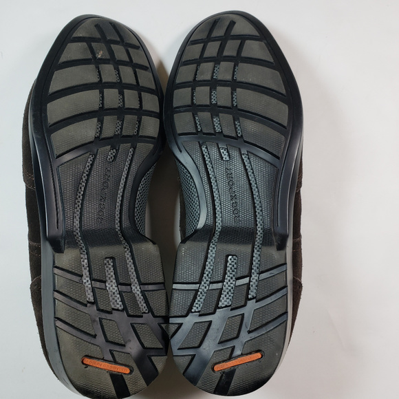 Rockport Men's Wing Tip Chocolate Suede Oxford 10 - Picture 7 of 7